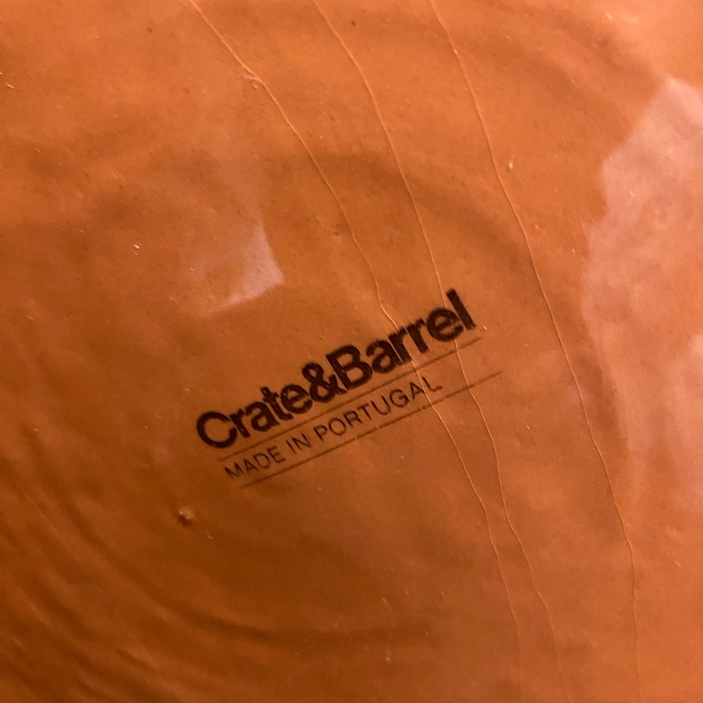 Discontinued, crate and barrel, Portofino, , round terra-cotta serving platter - Picture 5 of 7
